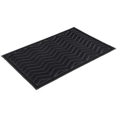 Придверный коврик Livarno Home Zigzag рельефный 40x60 см Black (3_08278) 3_08278 фото