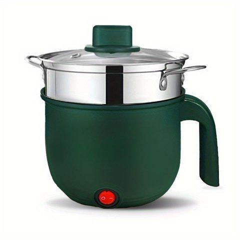 Електрична каструля-пароварка портативна з кришкою Green (3_06276) 3_06276 фото