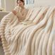 Плед Coral Fleece CF-15 Рельєфні смуги 150&times;200 см Beige (3_08638) 3_08638 фото 7