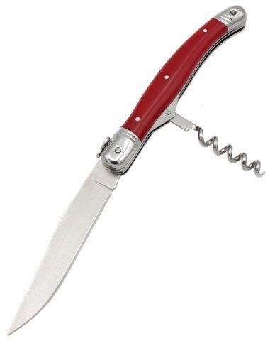 Розкладний ніж Columbia A806 зі штопором 21.5см Red (7_00260) 7_00260 фото