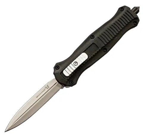 Викидний ніж фронтальний Benchmade SH660A зі склобоєм та Чохлом 18.5см Black (7_01556) 7_01556 фото