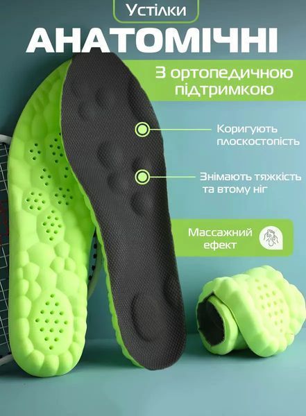 Анатомические стельки 4D с пружинящим эффектом Размер 45-46 (3_04491) 3_04491 фото