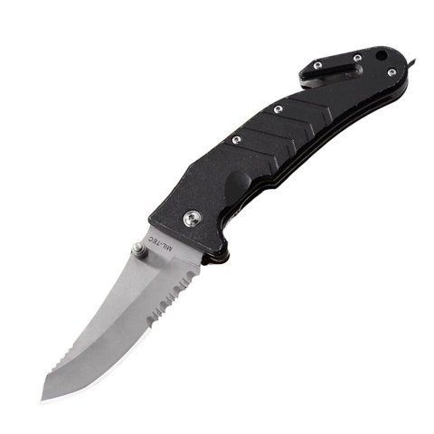 Складной нож Tiger USA 2288 с серрейтором и стеклобоем 21см Black (7_02171) 7_02171 фото