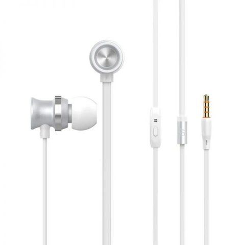 Вакуумные наушники Celebrat D7 проводные с микрофоном Mini-Jack 3.5 mm White (7_01325) 7_01325 фото