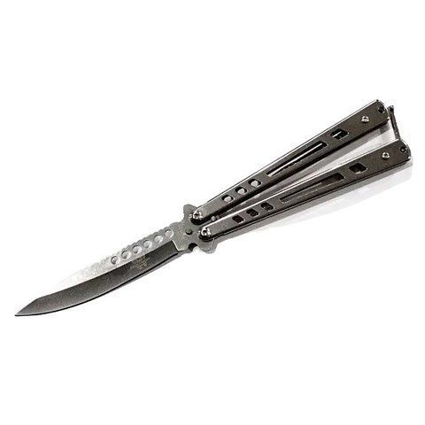 Ніж-метелик Benchmade A1004 з кліпсою 21.5см Metallic (7_00596) 7_00596 фото