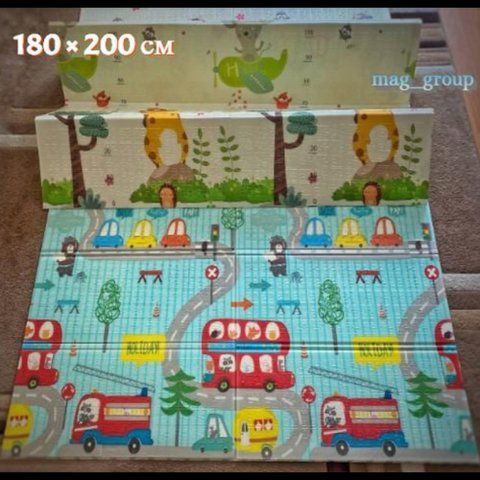 Ігровий термо килимок RIAS 350-2 двосторонній 200x180x0.8 см Різні Кольори (3_07537) 3_07537 фото