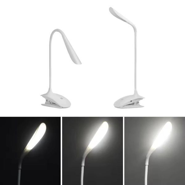 Настольная светодиодная лампа RIAS SST-812 аккумуляторная на прищепке 14LED 2W White (3_05784) 3_05784 фото