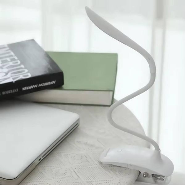 Настольная светодиодная лампа RIAS SST-812 аккумуляторная на прищепке 14LED 2W White (3_05784) 3_05784 фото