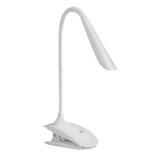 Настольная светодиодная лампа RIAS SST-812 аккумуляторная на прищепке 14LED 2W White (3_05784) 3_05784 фото