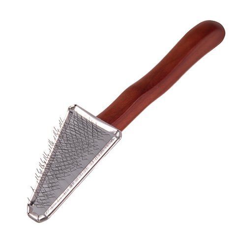 Пуходірка Dezynadog Soft Triangle Slicker Brush трикутна плоска д/важкодоступних місць навколо очей лап та морди д/цуценя 8_00214 фото