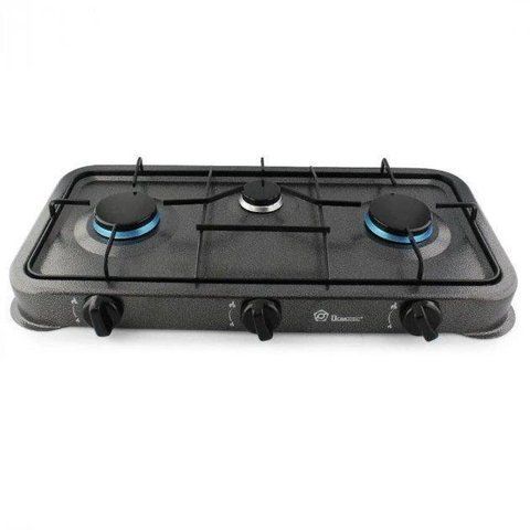Газова плита настільна Domotec MS-6603 3 конфорки 5400W Grey (3_05304) 3_05304 фото