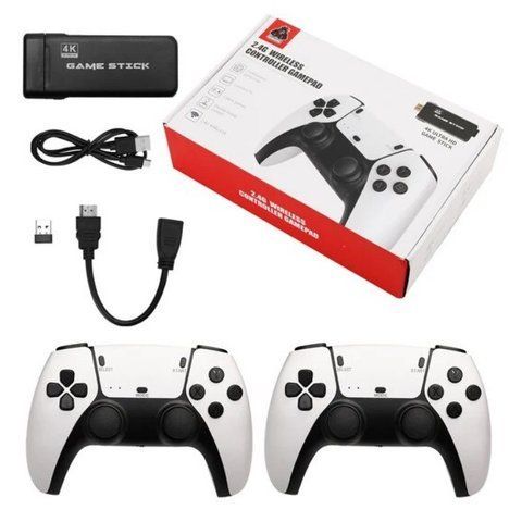 Игровая приставка консоль RIAS Game Stick M8 Pro 64Gb 4K Ultra HD с беспроводными джойстиками (3_04096) 3_04096 фото