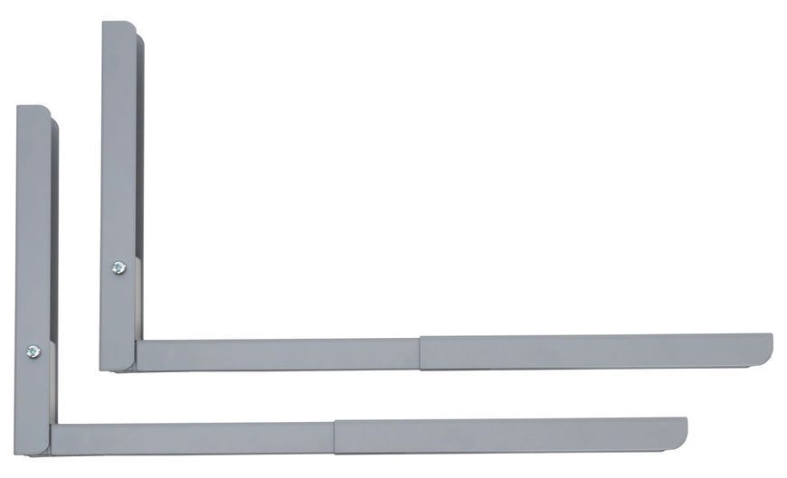 Кронштейн для микроволновой печи телескопический до 30 кг 25x46.5 см White (3_08405) 3_08405 фото