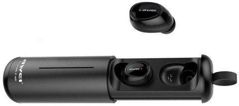 Беспроводные наушники Awei T5 Bluetooth с зарядным боксом Black (3_00242) 3_00242 фото