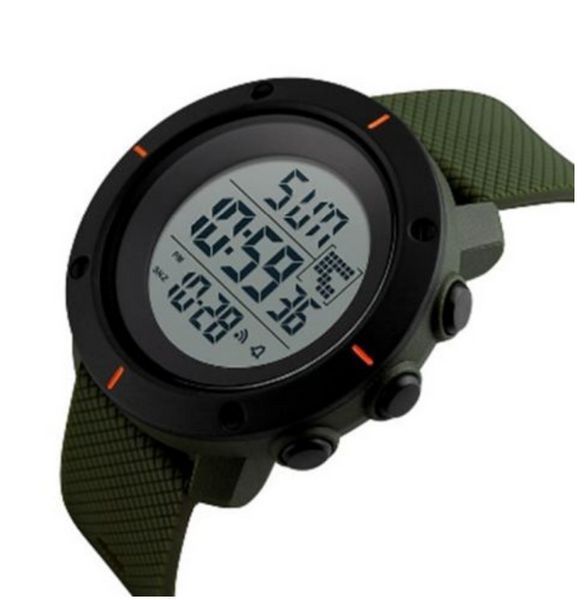 Наручные мужские часы Skmei 1213AG с подсветкой 5 АТМ Army Green/Black (7_01138) 7_01138 фото