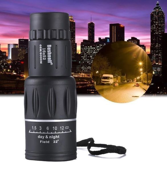 Монокуляр Bushnell 16x52 с чехлом Black (4_587137756) 4_587137756 фото