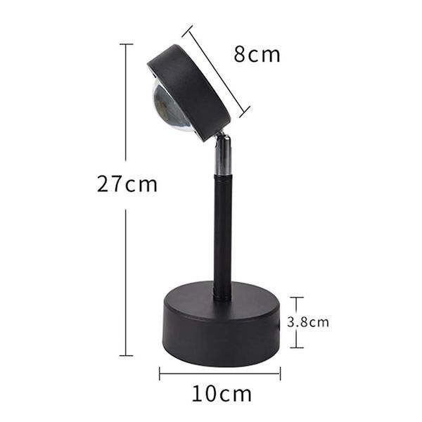 Проекционная настольная LED лампа RIAS Sunset Lamp Rainbow USB 5W (3_01497) 3_01497 фото