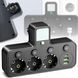 Сетевой фильтр RIAS 8624UL 3 розетки 2xUSB Type-C LED 2500Вт Black (3_08185) 3_08185 фото 3