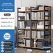 Стеллаж книжный RIAS G633A Loft 5 полок 100x30x143 см Rosewood-Black (3_08137) 3_08137 фото 4
