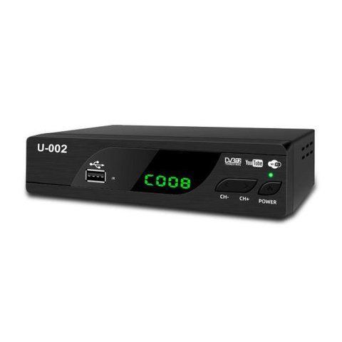 Внешний тюнер DVB-T2 RIAS U-002 IPTV+Wi-Fi+FullHD Black (2_009067) 2_009067 фото