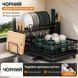 Сушилка для посуды RIAS BW-42 двухуровневая с поворотным сливом 42.5&times;30&times;23.5 см Black (3_08598) 3_08598 фото 3