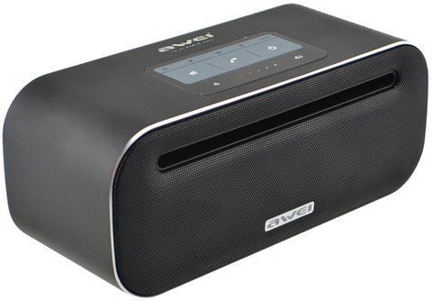 Портативна сенсорна Bluetooth колонка Awei Y600 Bluetooth, MP3, AUX, Mic Black (3_00249) 3_00249 фото