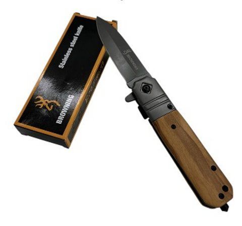 Складной нож Browning DA343 со стеклобоем 21.5см Brown (7_01560) 7_01560 фото