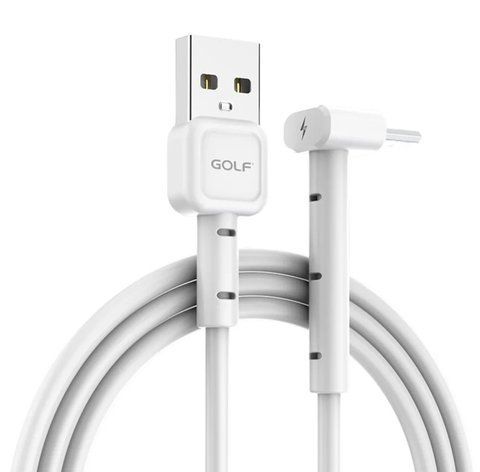 Кабель синхронизации Golf GC-69 USB - Type-C 3A 1 м White (3_01967) 3_01967 фото