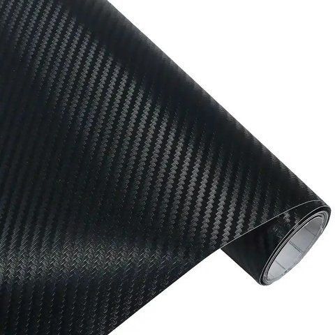 Карбонова плівка для авто VT-700D 3D з мікроканалами 152х30 см Black (3_05586) 3_05586 фото