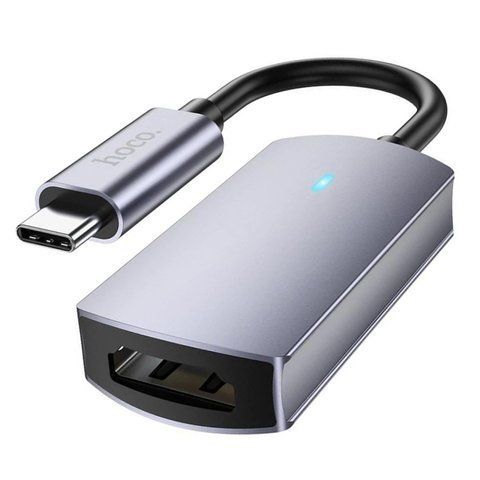 Конвертер переходник видеосигнала Hoco UA20 Type C - HDMI 4K аудио Gray (3_02363) 3_02363 фото