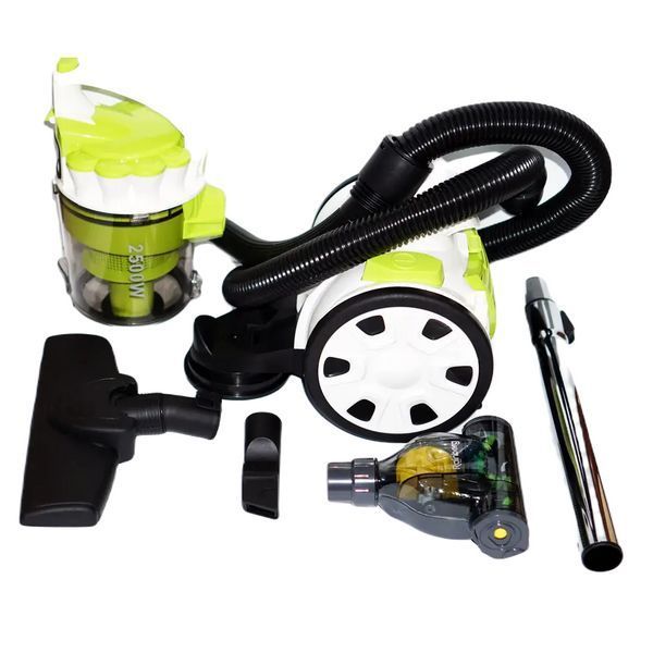 Пылесос контейнерный Rainberg RB-651TB c турбощеткой 3L 2500W White-Green (3_01211) 3_01211 фото