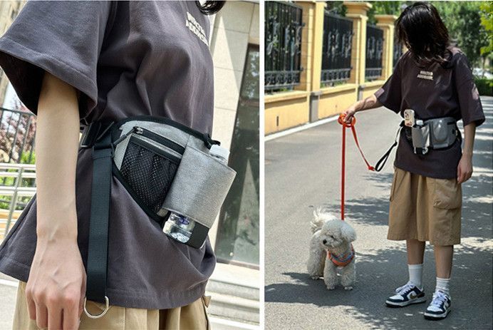 Сумка поясная CosmoPet CP-1035 для выгула собак 37х16х3см Grey (3_06650) 3_06650 фото