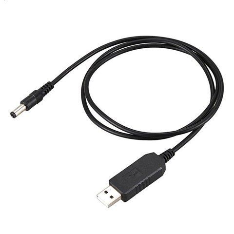 Кабель конвертер RIAS для Wi-Fi роутера с 5V на 9V USB - 5.5x2.1 мм 1A 1.15 м Black (3_02542) 3_02542 фото