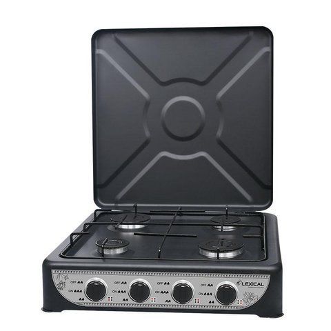 Газовая плита настольная Lexical LGS-2814-2 на 4 конфорки Black (2_009398) 2_009398 фото