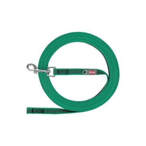 Повідець Trixie Tracking leash для собак прогумування SM 10 м 15 мм зелений (8_02372) 8_02372 фото