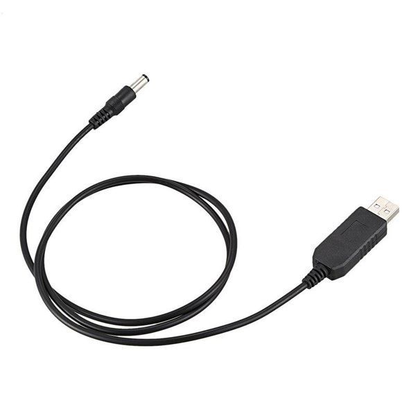 Кабель конвертер RIAS для Wi-Fi роутера с 5V на 9V USB - 5.5x2.1 мм 1A 1.15 м Black (3_02542) 3_02542 фото