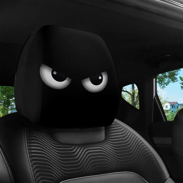 Чохли на підголівники RIAS IT-eyes з принтом "Очі" 2 шт Black (3_08499) 3_08499 фото