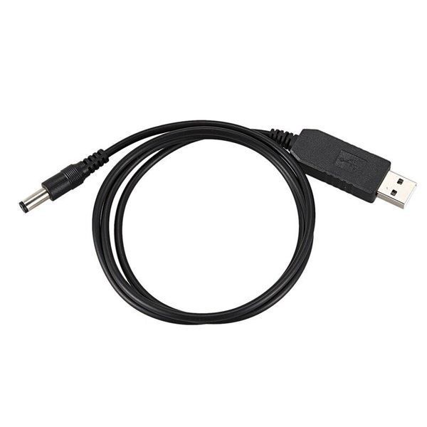 Кабель конвертер RIAS для Wi-Fi роутера с 5V на 9V USB - 5.5x2.1 мм 1A 1.15 м Black (3_02542) 3_02542 фото