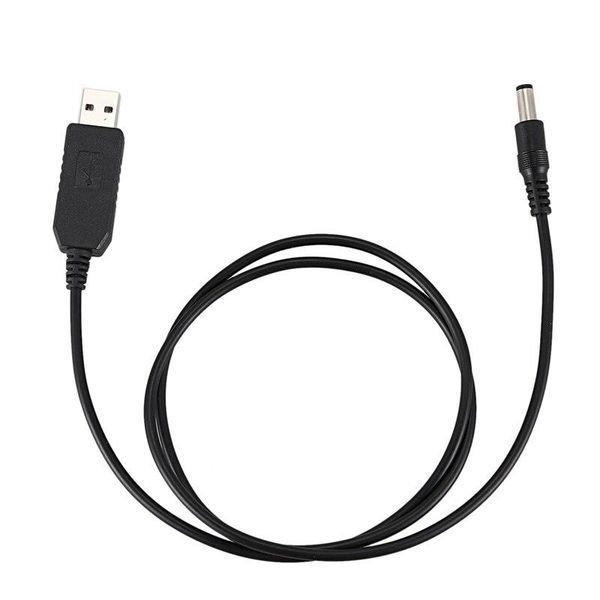 Кабель конвертер RIAS для Wi-Fi роутера с 5V на 9V USB - 5.5x2.1 мм 1A 1.15 м Black (3_02542) 3_02542 фото