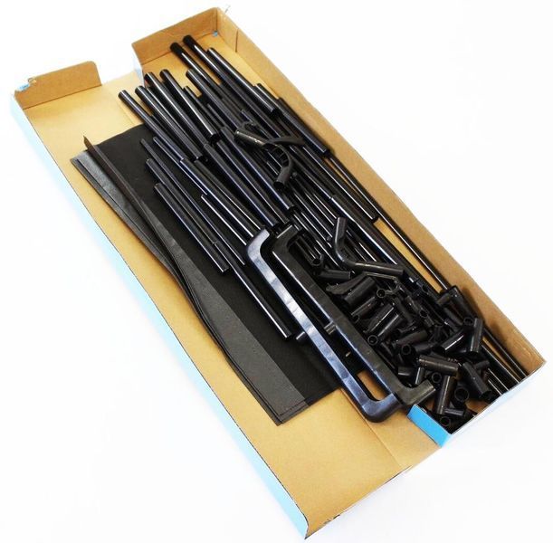 Підлогова вішалка-стійка для одягу та взуття RIAS Clothes Rack 6013 з 5 ярусами 60x29.5x152 см Black (3_08463) 3_08463 фото