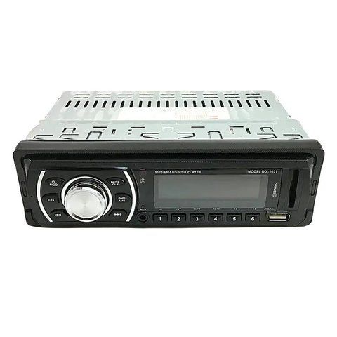 Автомагнітола RIAS 2031 1din 2xUSB+FM+microSD+AUX з пультом ДУ 4x50W Black (3_05625) 3_05625 фото