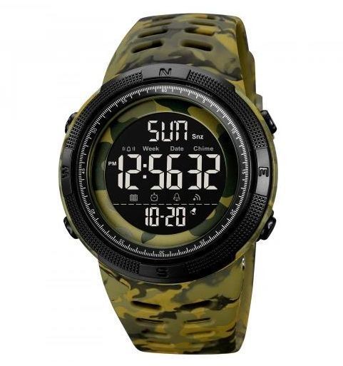 Наручные часы Skmei 2070CMGNBK с подсветкой и водонепроницаемым корпусом Camo-Black (7_02783) 7_02783 фото