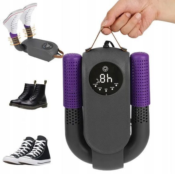Електрична сушарка для взуття RIAS Shoes Dryer HX-02 з таймером Black (3_08108) 3_08108 фото