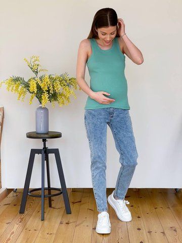 Джинсы для беременных WOW MOM Fit Голубые XXL (1_3580) 1_3580_44 фото