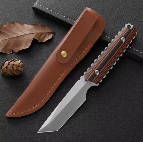 Ніж тактичний Пума Танто з Чохлом 19.5см Brown (7_02821) 7_02821 фото
