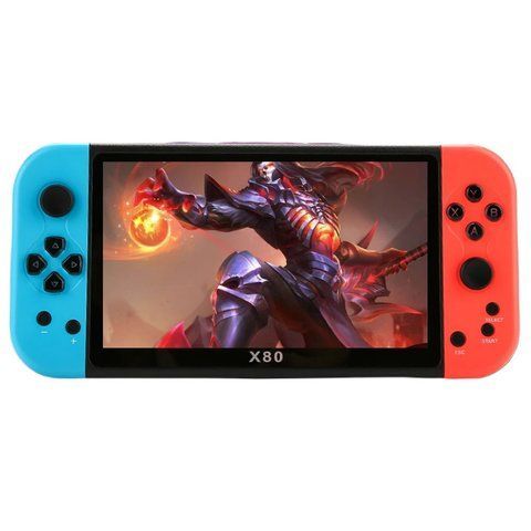 Игровая приставка консоль RIAS X80 7" IPS 8GB 20000 игр Blue-Red (3_04702) 3_04702 фото