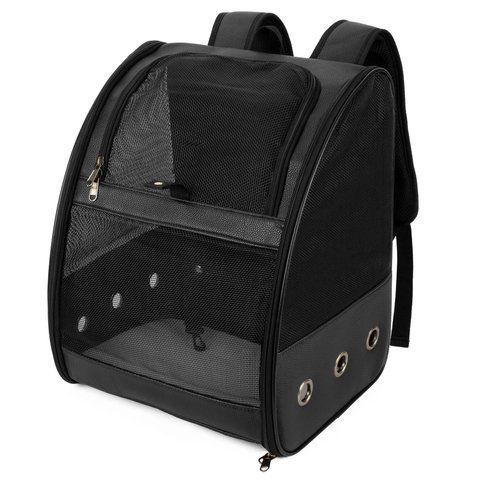 Рюкзак для перенесення домашніх тварин CosmoPet CP-27 41х32х29см Black (3_06526) 3_06526 фото