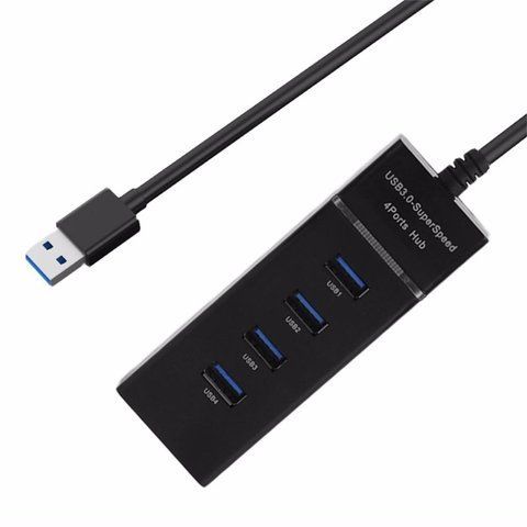 Концентратор USB-хаб RIAS 303 4 порти USB 3.0 Black (3_02544) 3_02544 фото