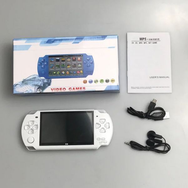 Ігрова приставка консоль PSP Х6 4.3" 8GB Black (2_008255) 2_008255 фото
