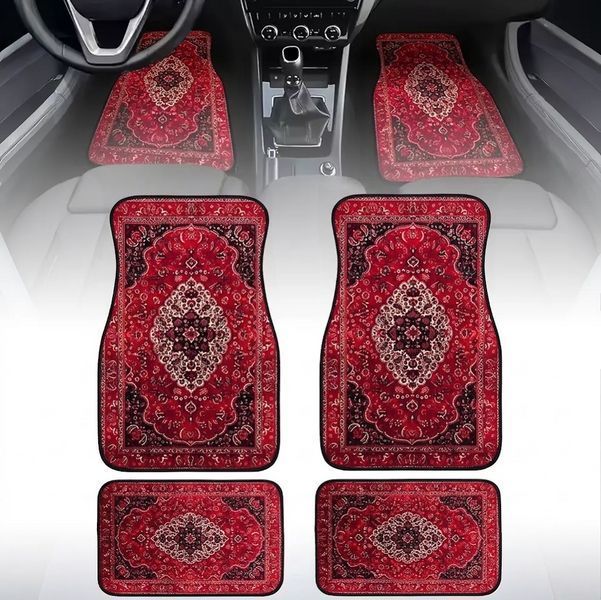 Комплект автомобильных ковриков RIAS Moroccan Vintage универсальные 4 шт Red (3_08502) 3_08502 фото